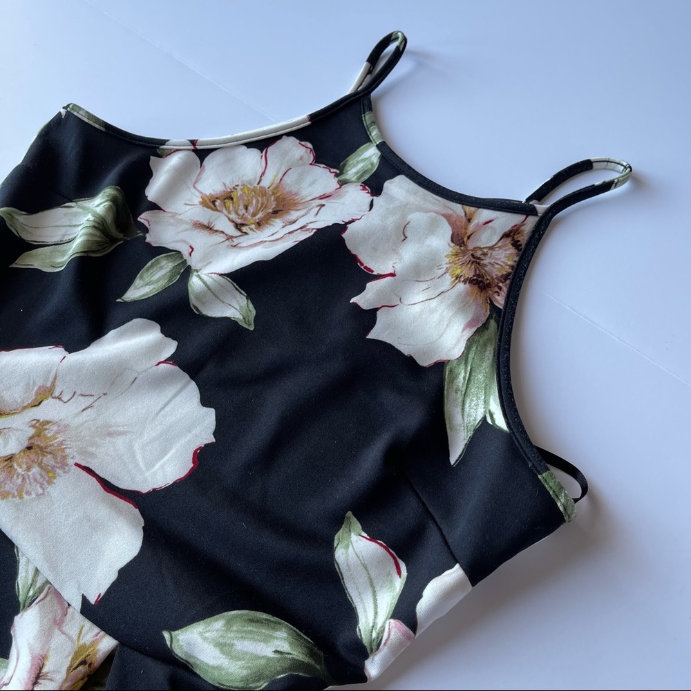 MONTEAU SLEEVELESS RACER BACK FLORAL DRESS - Picture 13 of 15